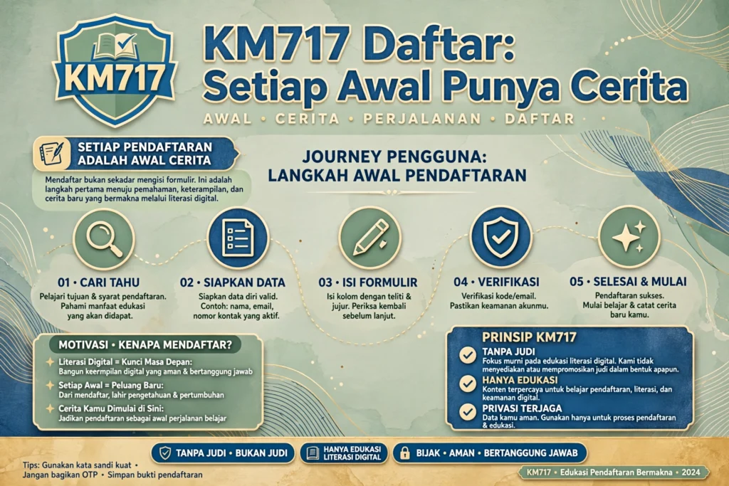 KM717 Daftar: Setiap Awal Punya Cerita